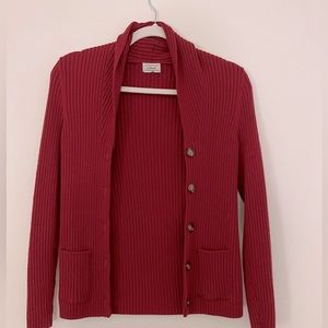L.L. Bean Red Cardigan